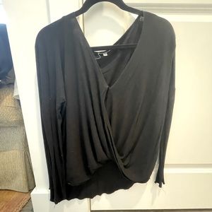 Silence + Noise, black long sleeve top